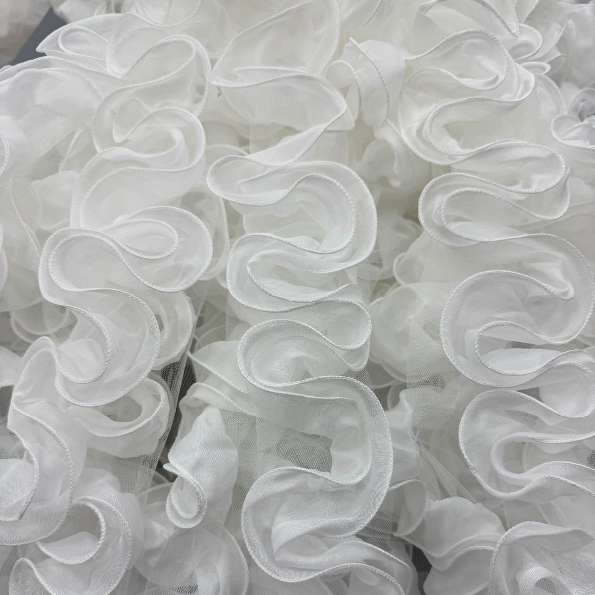 Pearl chiffon two-color agaric lace scarf lace curtain clothing cuff accessories diy large quantity can be negotiated