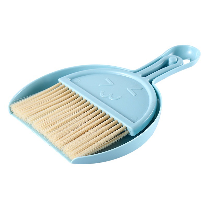 Creative Household Mini Dustpan Broom Sweep Children's Broom Combination Sweep Hair Sweep Grey Desktop Sweep Cleaning Artifact