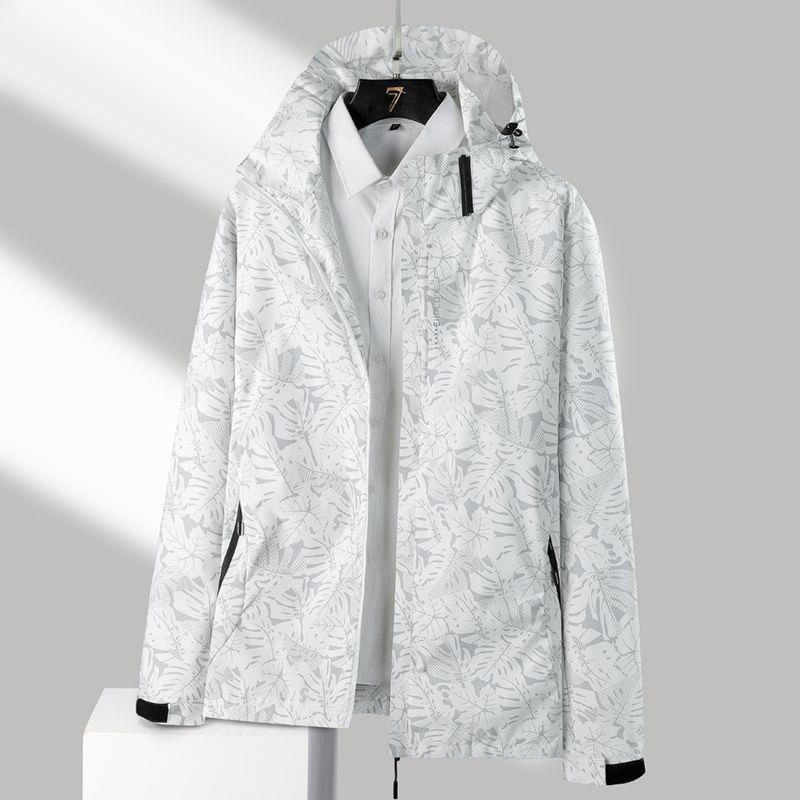 Men's Spring and Autumn Thin Four Seasons Jacket Women's Single-Layer Waterproof Windbreaker Outdoor Fishing Travel Mountaineering Clothing Trendy