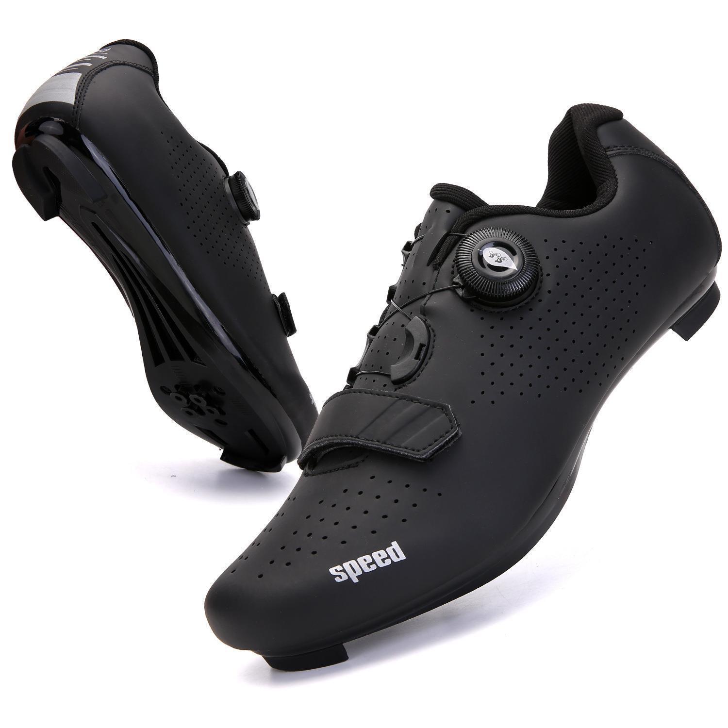 New Road Mountain Bike Lock-Free Shoes for Men and Women, Hard-Soled Dynamic Cycling Shoes, Lock-In Shoes for Men and Women