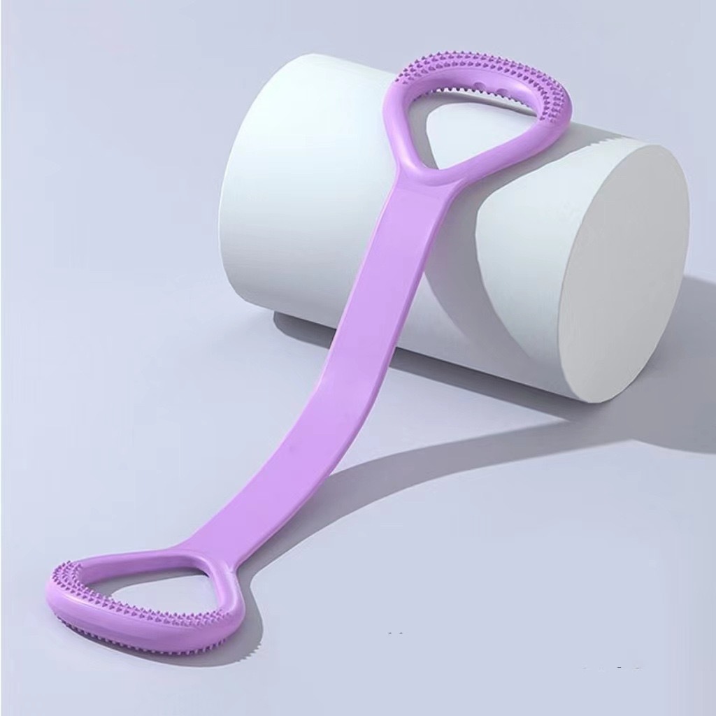 Picture of 8-word tension device female open back practice shoulder thin back artifact home yoga stretch belt back silicone thick elastic rope