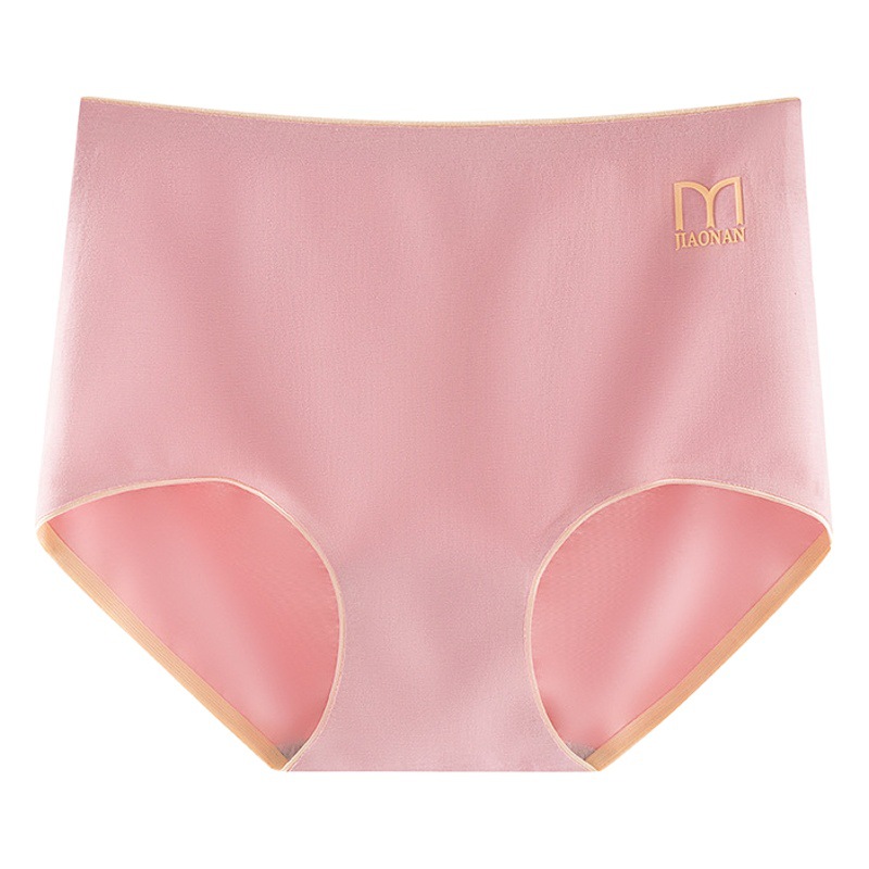 Pure Cotton Mid-Waist Underwear for Women Class a Seamless Antibacterial Large Size Cotton Inner Briefs Summer Elastic Cotton Underwear