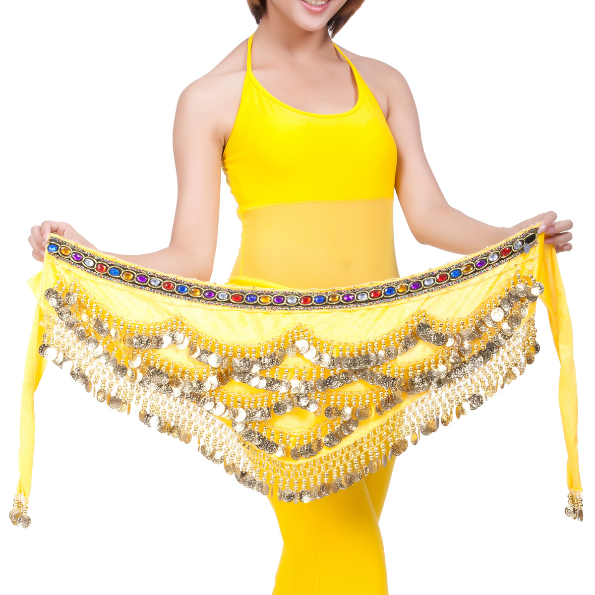 Picture of 328 Currency Belly Dance Waist Chain Belly Dance Belt Waist Chain Handmade Sequin Waist Decoration Egyptian Oriental Dance Waist Chain