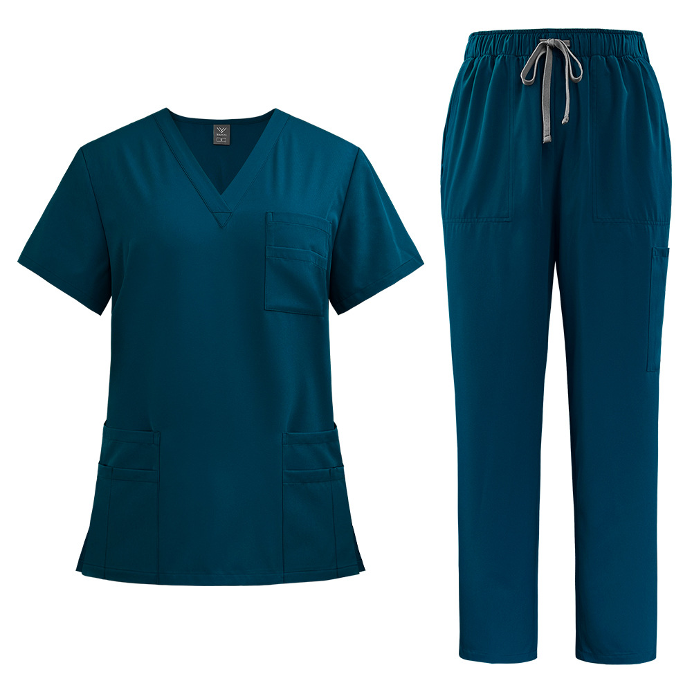 Picture of AliExpress Hot Selling Hand Washing Clothes Quick Drying Casual Comfortable Hospital Doctor Nurse Staff Work Clothes suit Men and Women
