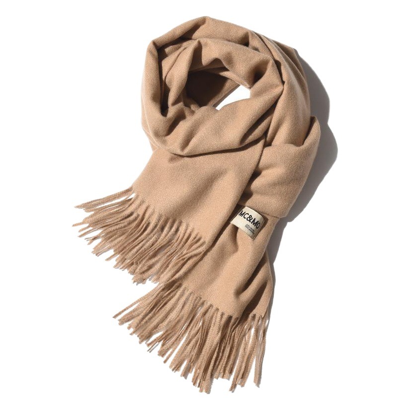 New Solid Color Cashmere Scarf Women's European and American Korean Style Japanese Style Fashion Wear Autumn and Winter Warm Shawl Women's Scarf