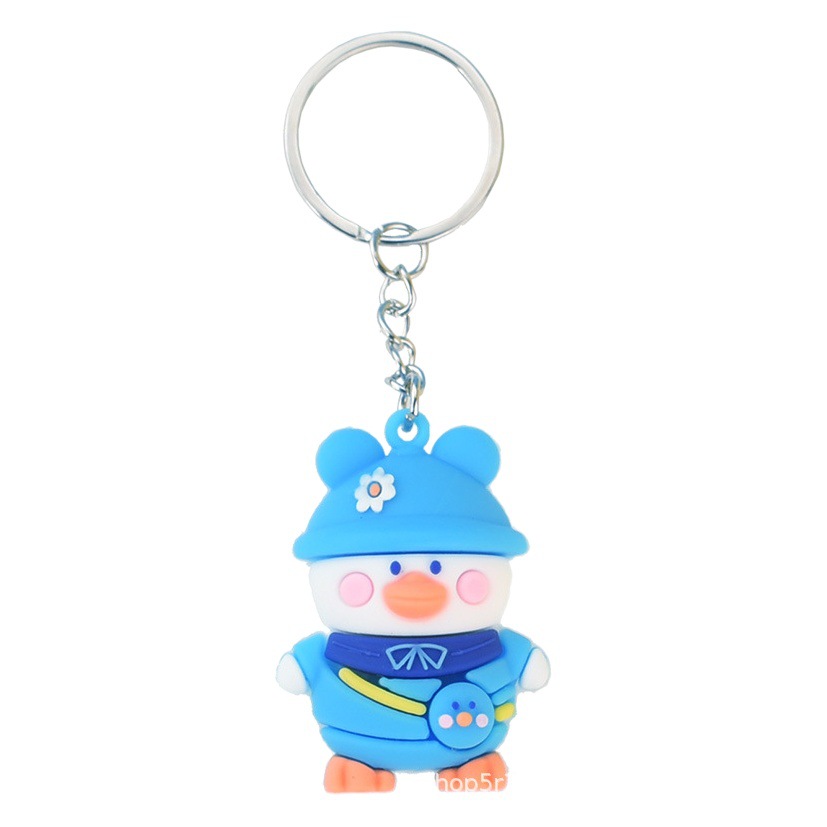 New Internet Celebrant Keychain Hanging Cute Cartoon Backpack Duck Doll Activities Small Gift Wholesale Bag Small Pendant