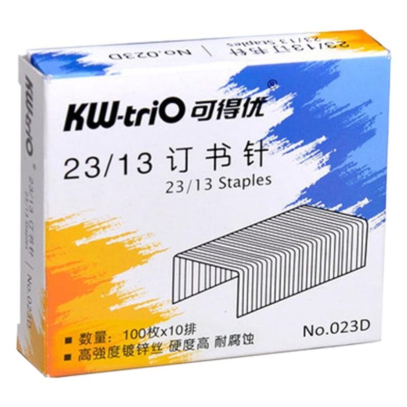 Kedeyou 23/13 heavy-duty thick-layer stapler thickened stapler order 100 pieces KW-023D 1000 pieces/box