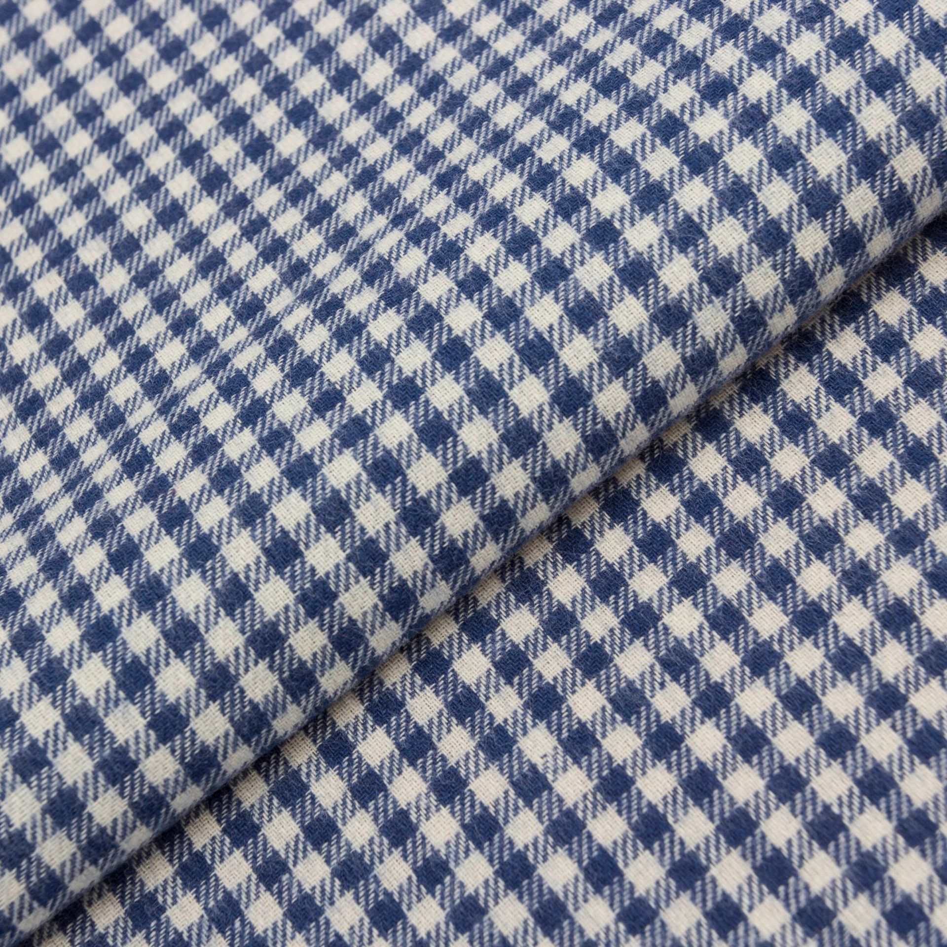 Picture of Pure Cotton 32-Count Yarn-Dyed 0.3mm Autumn and Winter Brushed Plaid Fabric Manufacturer Fashion Children's Clothing Men's Shoe Bag Pet Workwear
