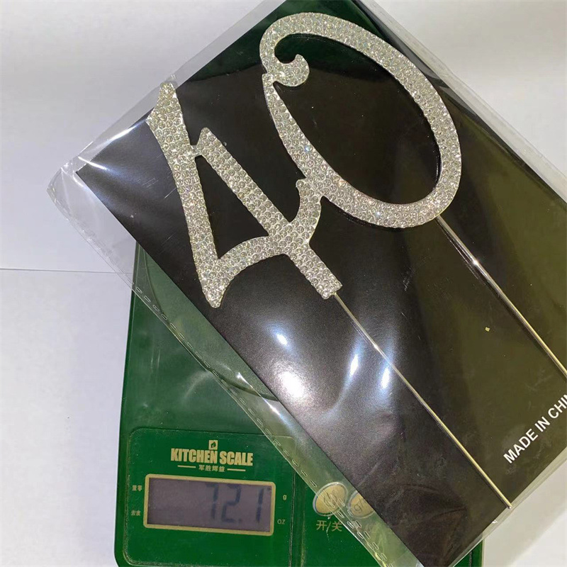 Picture of Wedding cake insert card foreign trade best selling wedding cake accessories large number 50 60 70 90