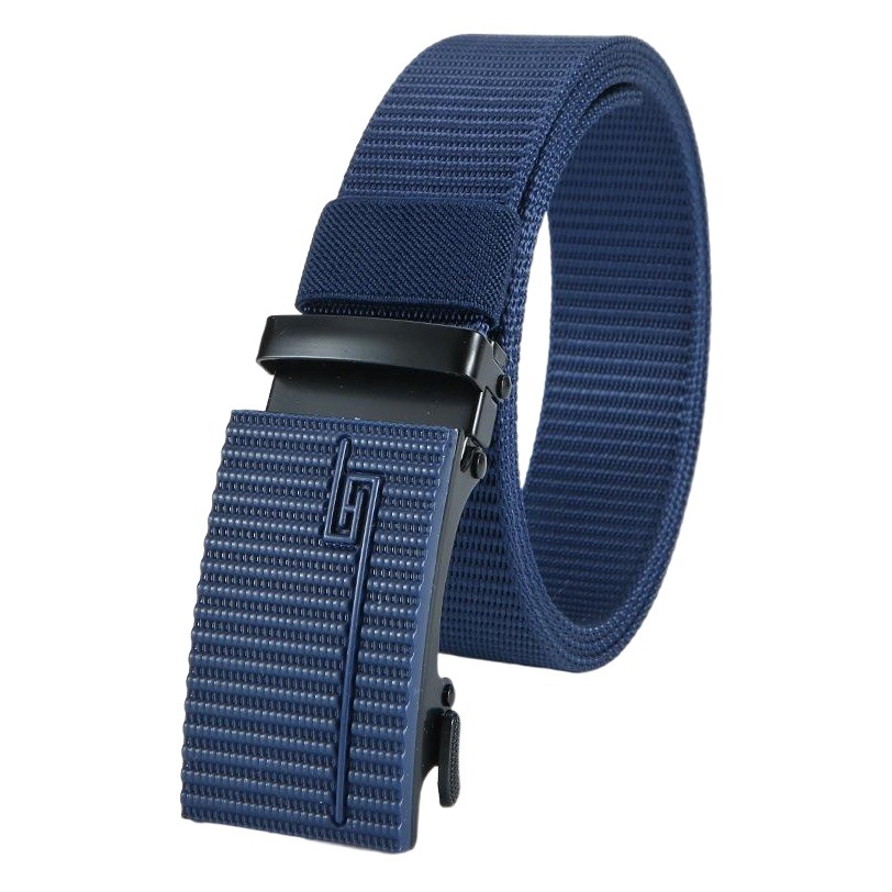 Outdoor sports nylon tactical belt men's casual Joker environmental protection automatic buckle canvas woven belt wholesale