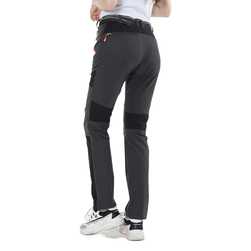 Plus Size Outdoor Quick-Drying Pants for Men and Women Mountaineering Casual Pants Spliced Fashion Trendy High Elastic Running Sports Assault Pants