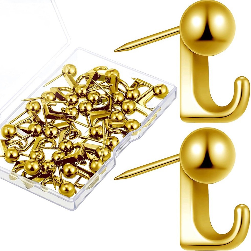 Cross-border zinc metal alloy peg Thumbtack key hook painting nail color for choice