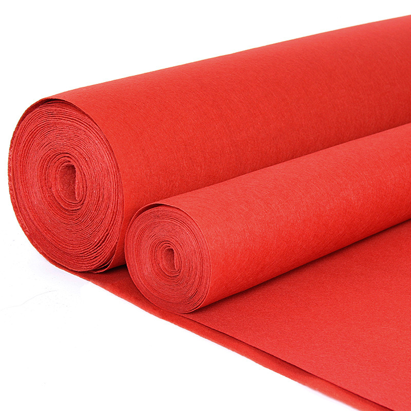 Picture of Wedding Red Carpet Disposable Wedding Red Carpet Paving Stage Commercial Opening Shop Entrance Red Wedding Whole Shop