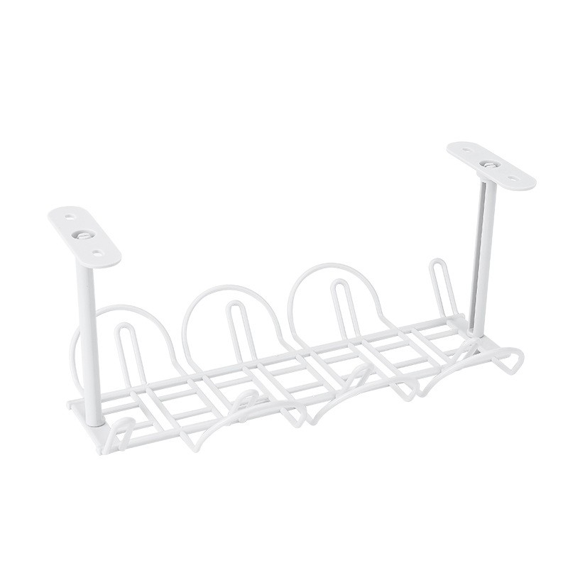 Picture of A3156 Desk Bottom Power Cord Plug-in Rack Storage Rack Cable Plate Partition Hanging Basket Laminated Rack Plug-in Board Storage Rack