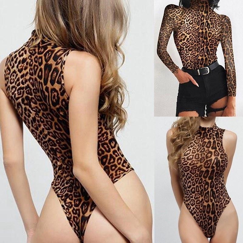 2023 European and American Foreign Trade AliExpress Amazon Explosions Women's Leopard Print Jumpsuit