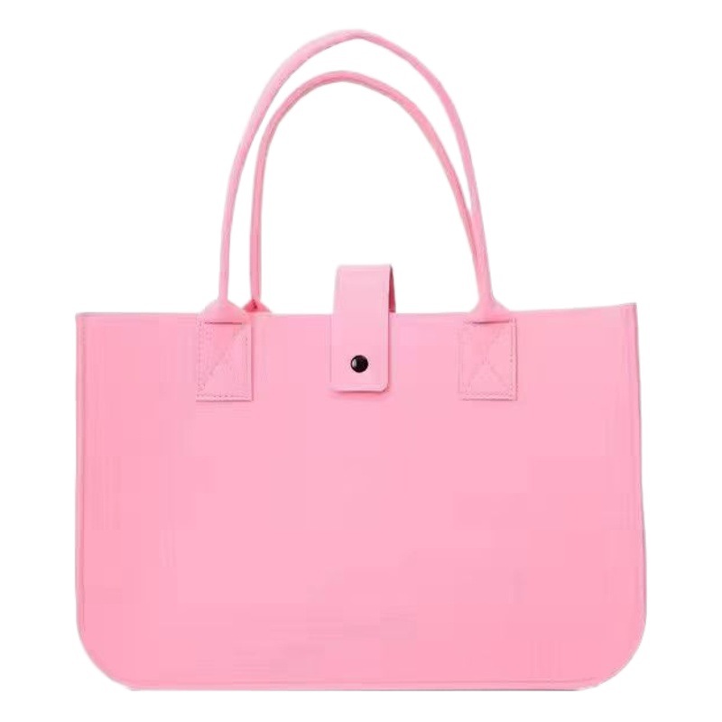 Custom felt simple tote bag tote bag shopping fashion large capacity commuter bag portable clothing shopping bag