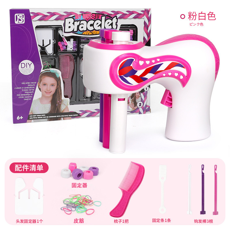 Picture of Cross-border electric three-strand hair braiding device artifact lazy automatic twist braid hair tie girl play house toy
