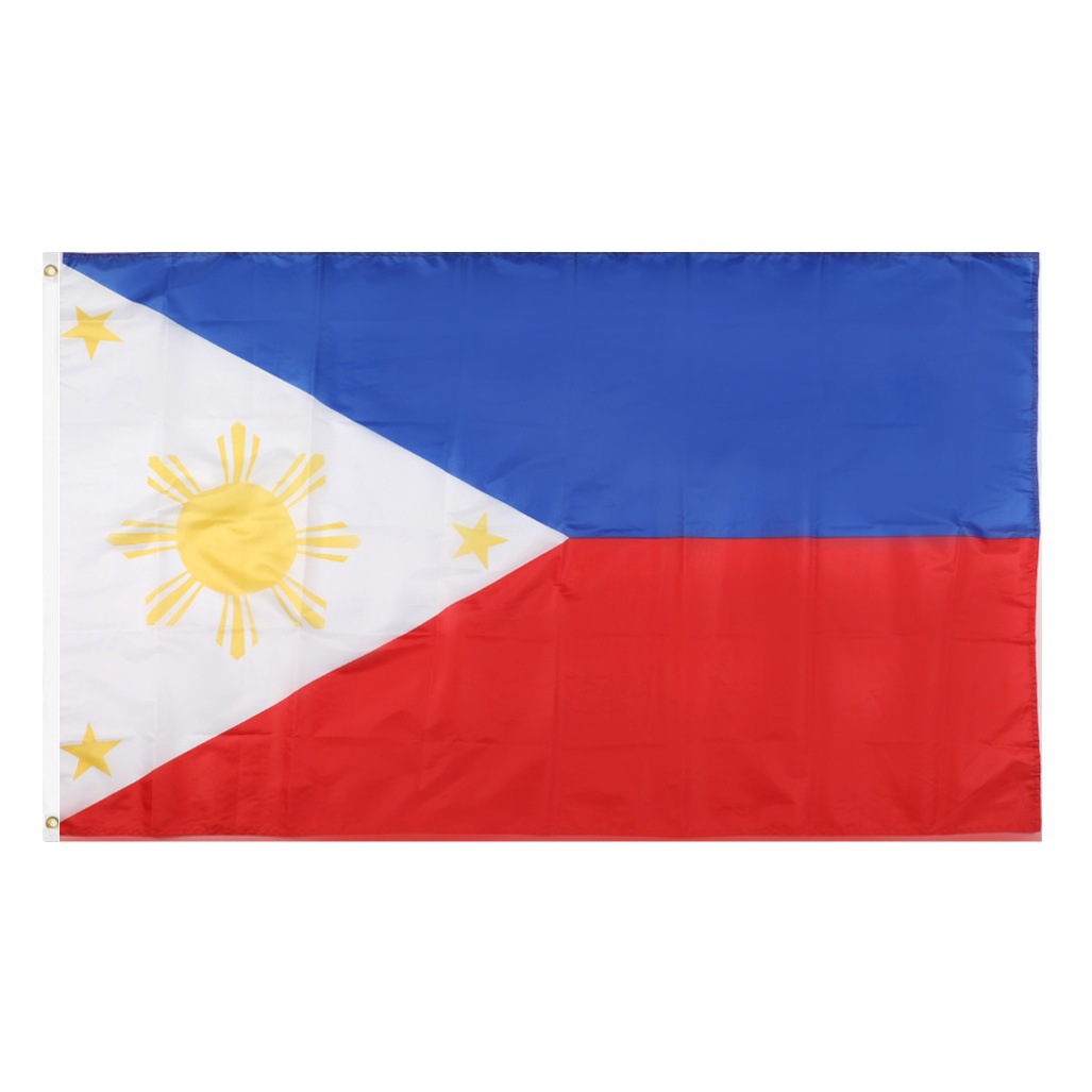 90*150cm Philippine flag factory in stock wholesale 3*5 feet polyester flag cross-border Amazon supply