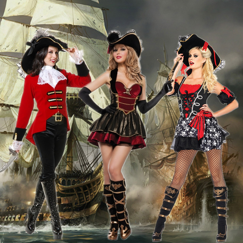 Halloween costume Caribbean pirate costume cosplay pirate costume queen costume masquerade costume