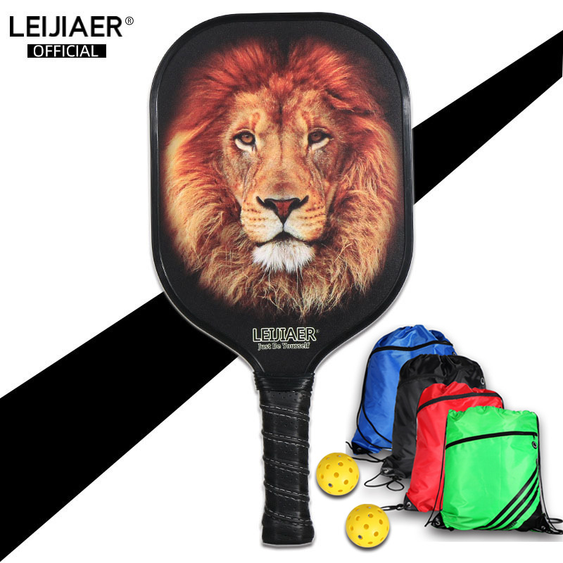 Picture of LEIJIAER Carbon Peak Rack Get 2 Ball Package Pickleball Paddle Fashion Sports Rack
