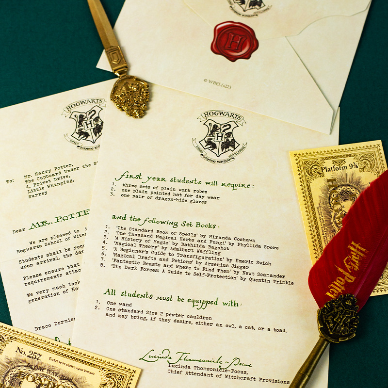 Picture of 20 Harry Potter admission letter, Hogwarts admission letter, School of Wizardry admission letter, prop