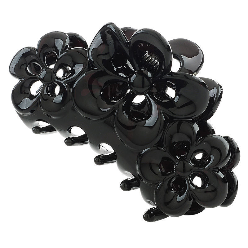 Long 9cm Large Hollow Plum Blossom Hair Clip Aliexpress Amazon Hot Selling Hair Clip Plate Hair Ponytail Clip
