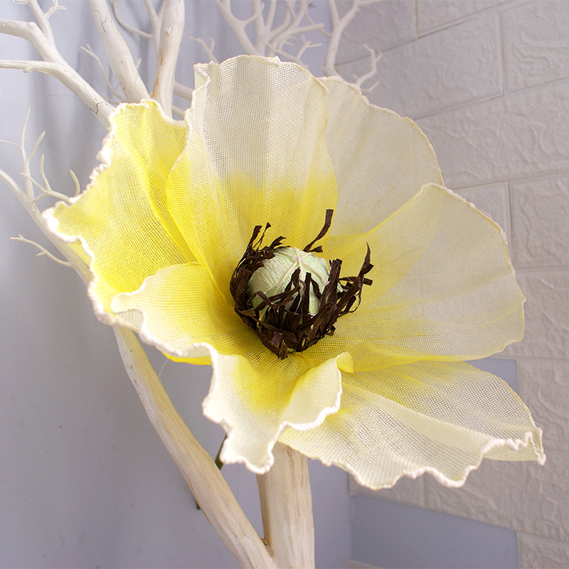 Picture of Large Artificial Poppy Flower Wall Decoration for Wedding Aisle, Window Display, and Festive Atmosphere
