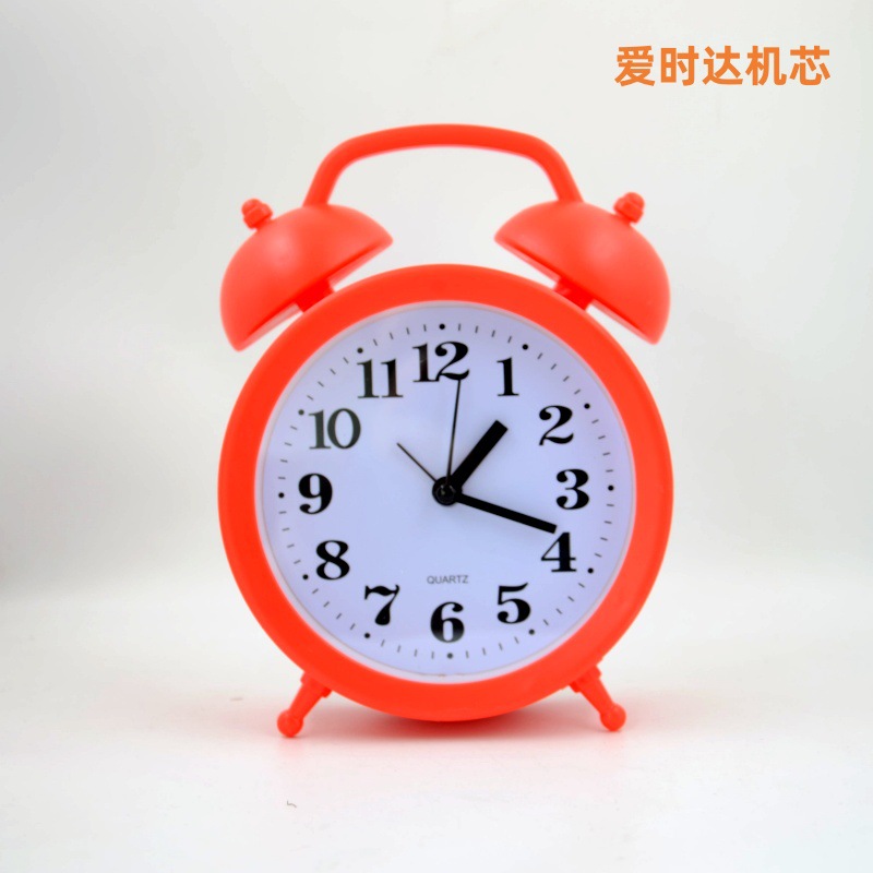 ASIDA movement round small alarm clock desktop table clock mute large digital clock