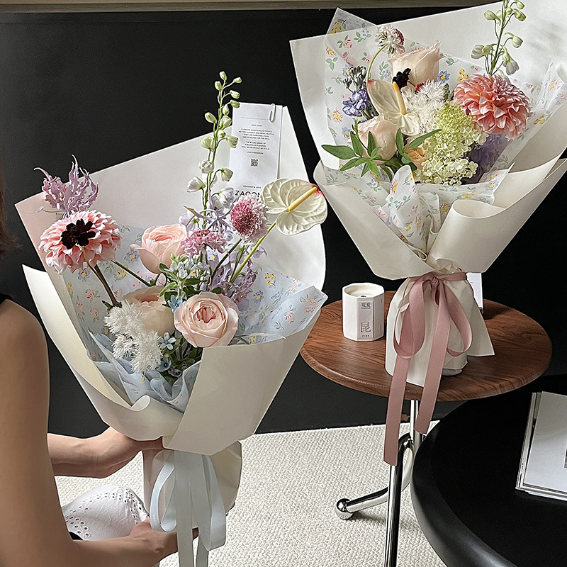Net Red Garden Bear Milk Cotton Lining Paper Net Red Pleated Floriculture Decorative Paper Flower Shop Flowers Floriculture Packaging Materials