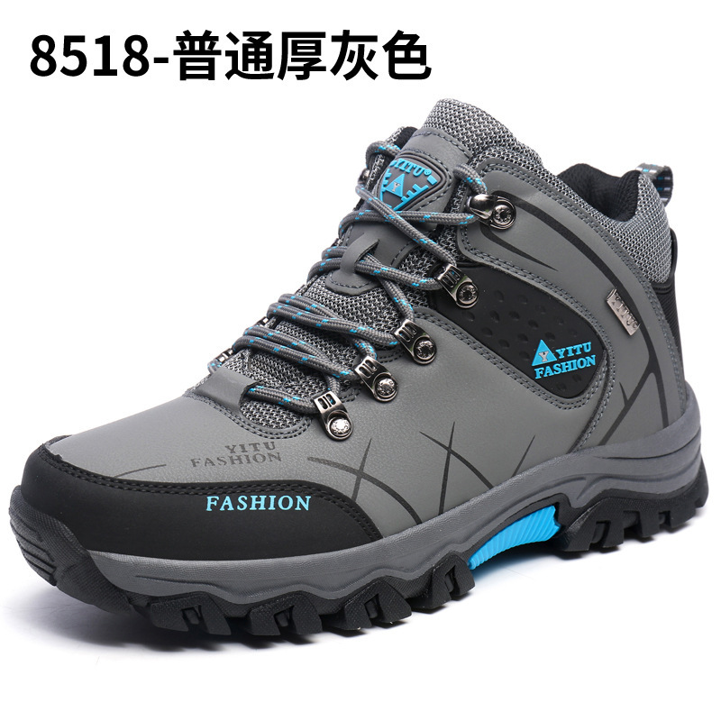 Cross-border supply cross-border men's high-top hiking shoes cross-country running shoes AliExpress outdoor hiking shoes extra large size