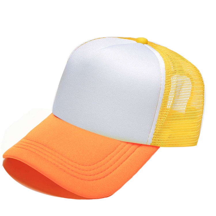 Picture of Sponge net cap printed logo blank advertising cap factory wholesale travel hat parent-child cap embroidered baseball cap
