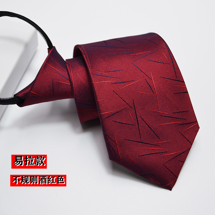 Picture of Men's Easy-To-Pull Casual Zipper Tie New Korean Style Professional Formal Wear Convenient Lazy Tie Ready for Sale