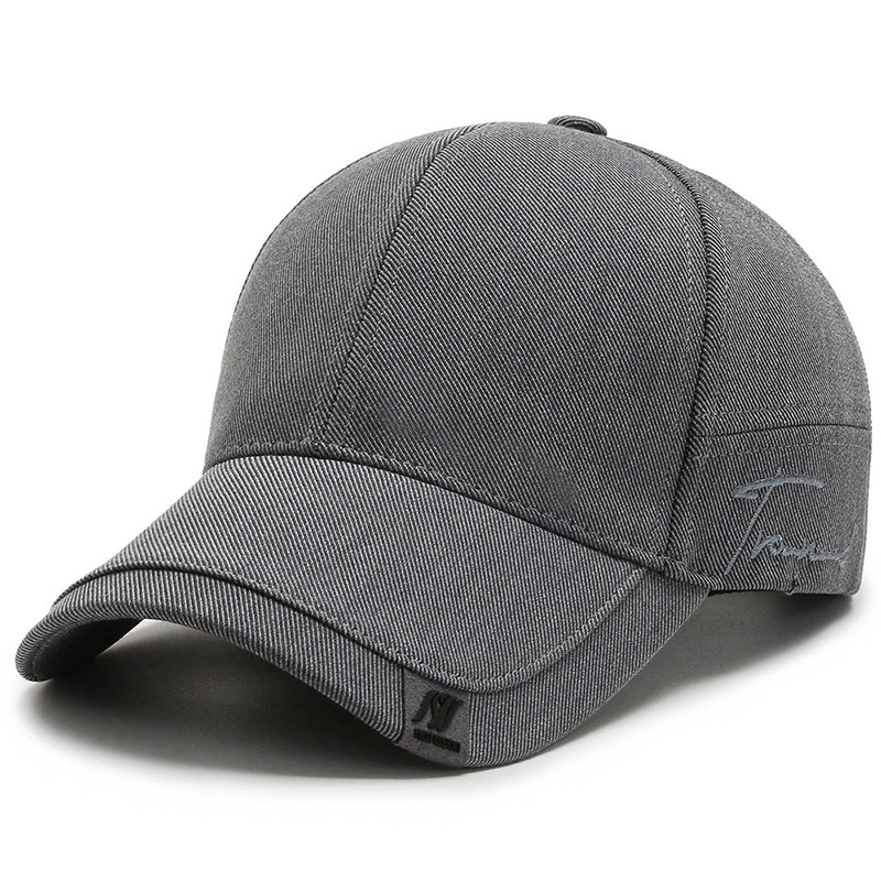 Picture of Hat Men's Trendy Sunshade Cap Korean Style Men's Sun Hat Black ins Trendy Simple Casual All-match Baseball Cap