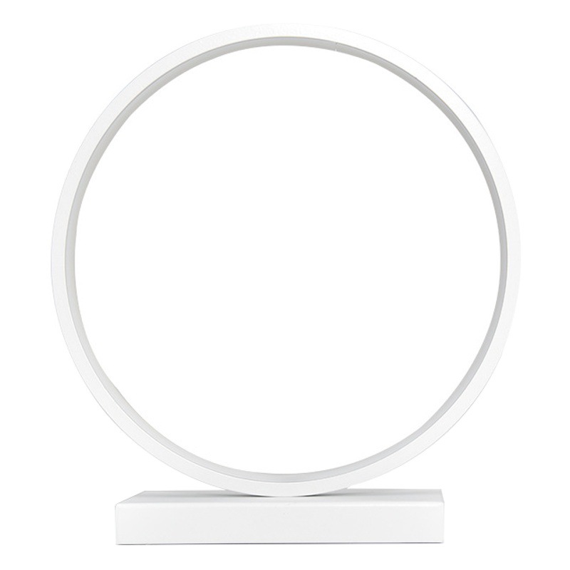 Creative Nordic Led Table Lamp Bedroom Bedside Lamp Circular Ambient Lamp Nightlight Sleep Decoration Dormitory Desk