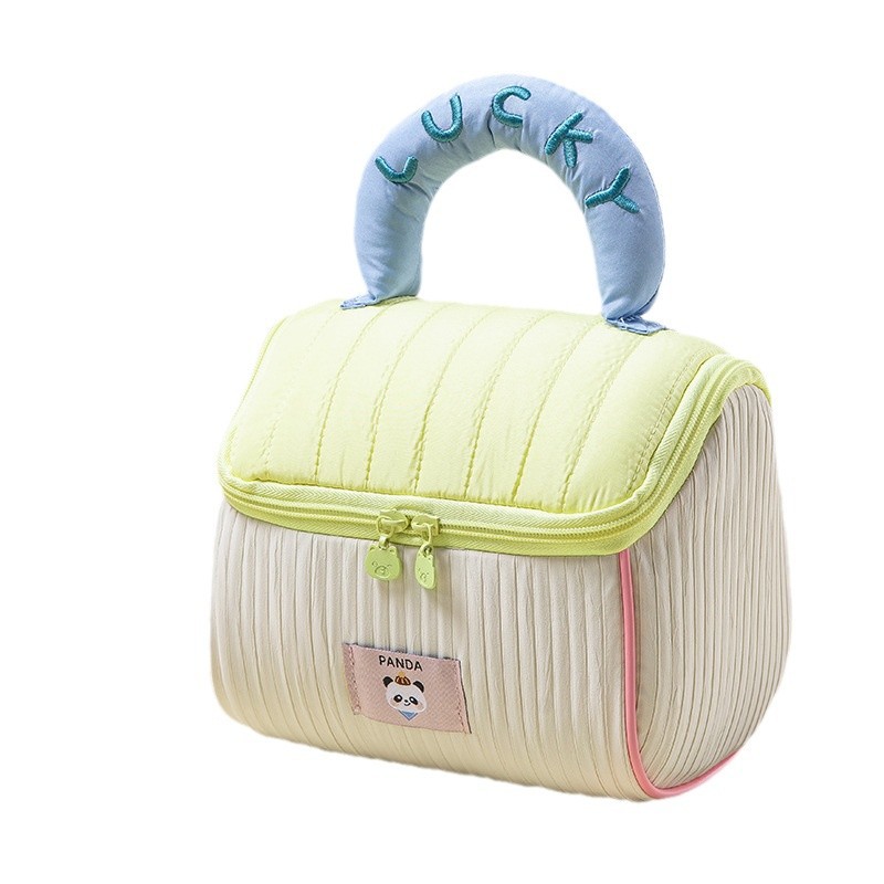 Picture of Cute House Makeup Bag Large Capacity Cabin Wash Bag Portable Portable Storage Bag Soft Cute Girl's Storage Bag