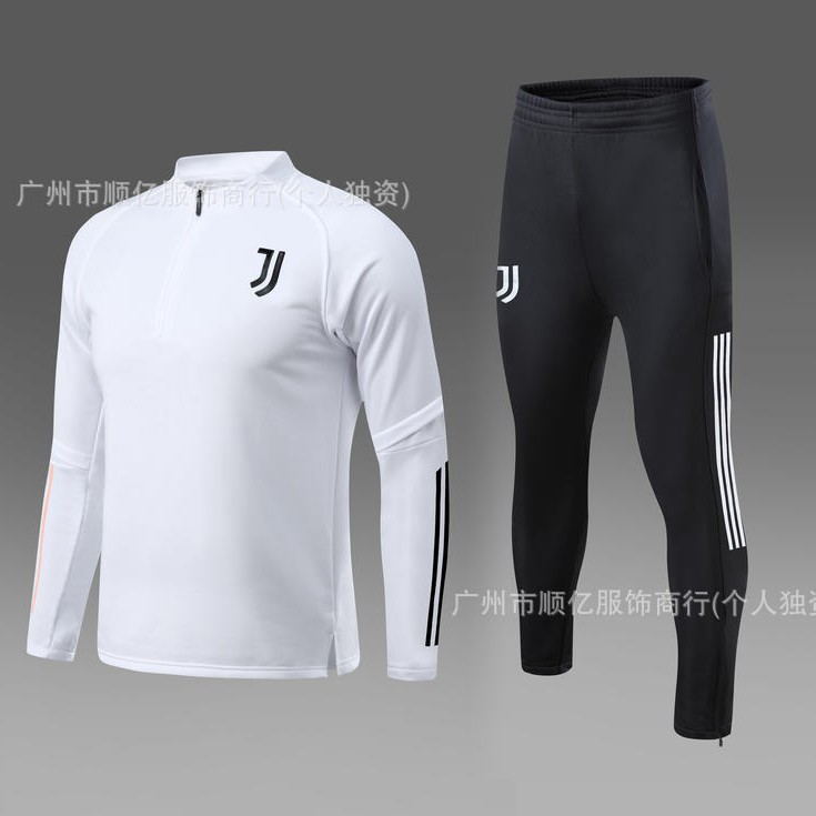 Half-La Juve Football Uniform Training Uniform for the Field Dress Autumn and Winter Long-Sleeved Trousers Sports suit Adult Children's suit