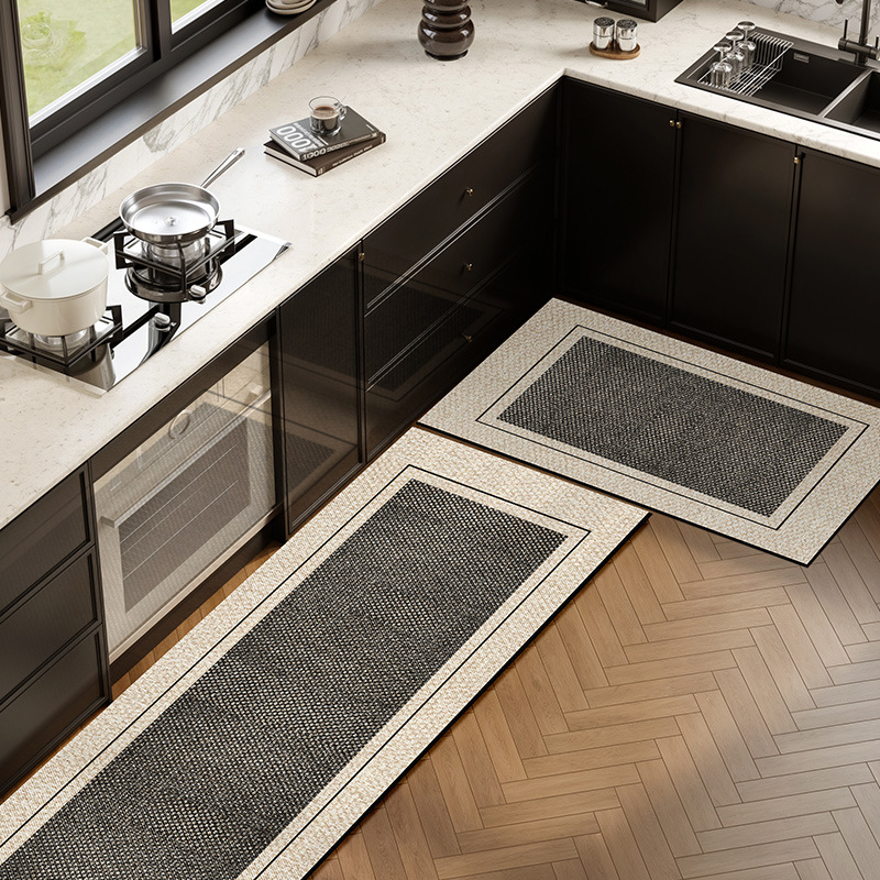 Picture of Kitchen Floor Mat Water Absorbent Oil-proof Light Luxury High-level Wash-free Diatom Mud Non-slip Mat Household Door Mat