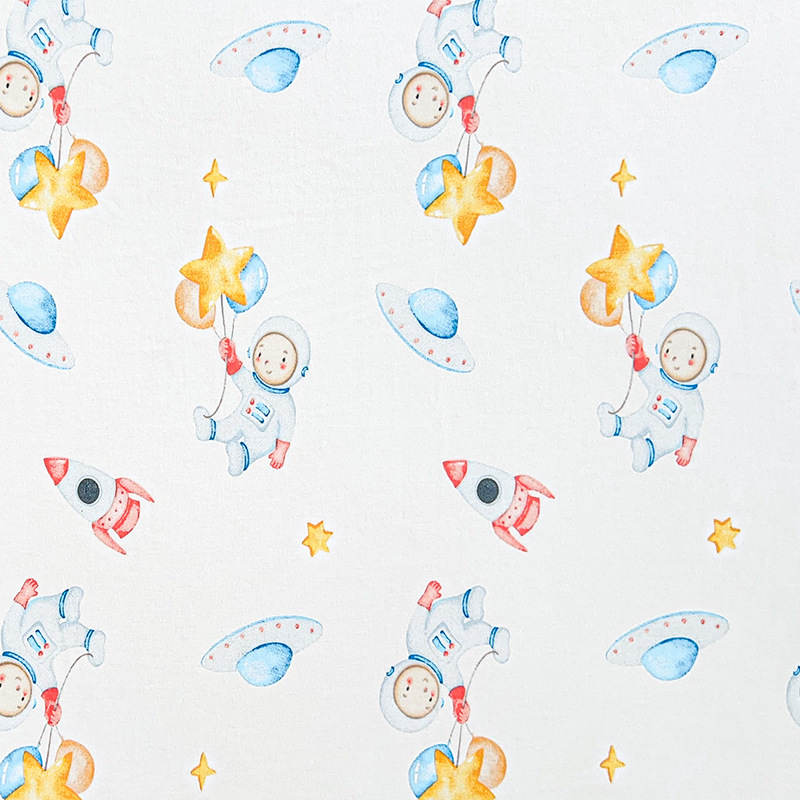 Picture of 195g day bamboo fiber knitted cotton wool cloth 70 bamboo 30 cotton knitted bamboo cotton baby climbing clothes sleeping bag summer cool quilt fabric