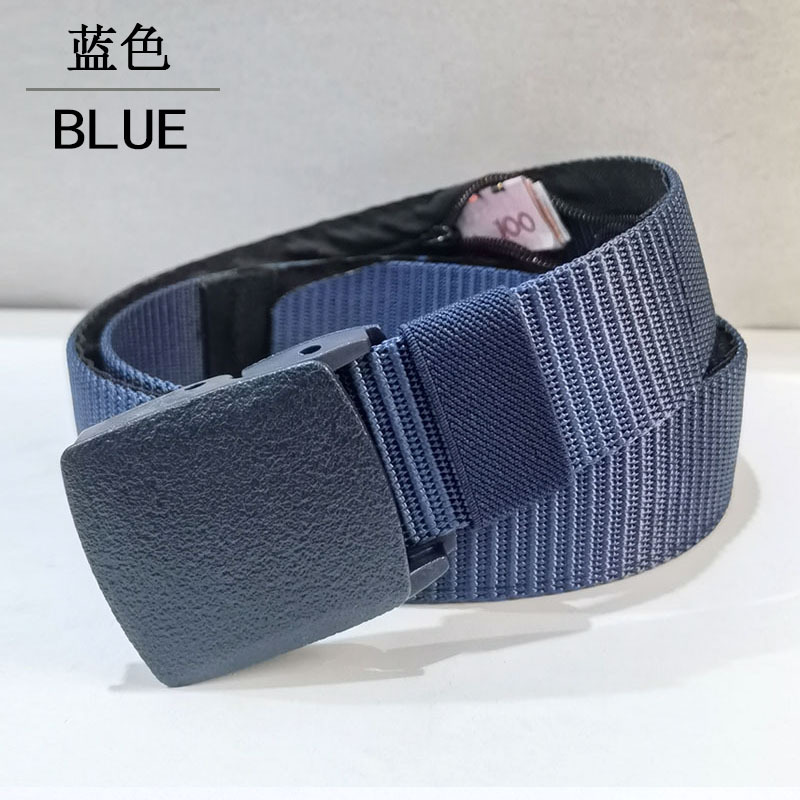 Picture of [Cross-border hot selling] outdoor travel canvas money hiding artifact tactical belt nylon woven multifunctional wallet