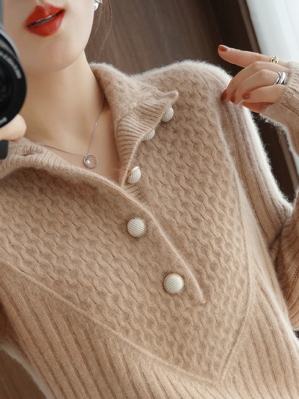 Picture of Autumn and Winter 2024 new top sweater loose outer wear slim half turtleneck long sleeve bottoming sweater women's clothing
