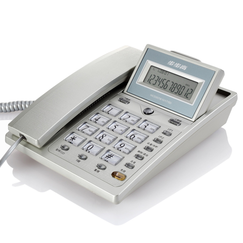 Picture of Step-by-step 6101 telephone is suitable for business hotel office fixed-line dual-interface screen-turning rope home landline