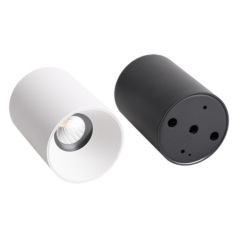 Led Surface-Mounted Adjustable Angle Spotlight Deep Hidden Anti-Glare Hole-Free Household Cob Hill Surface-Mounted Anti-Glare Downlight