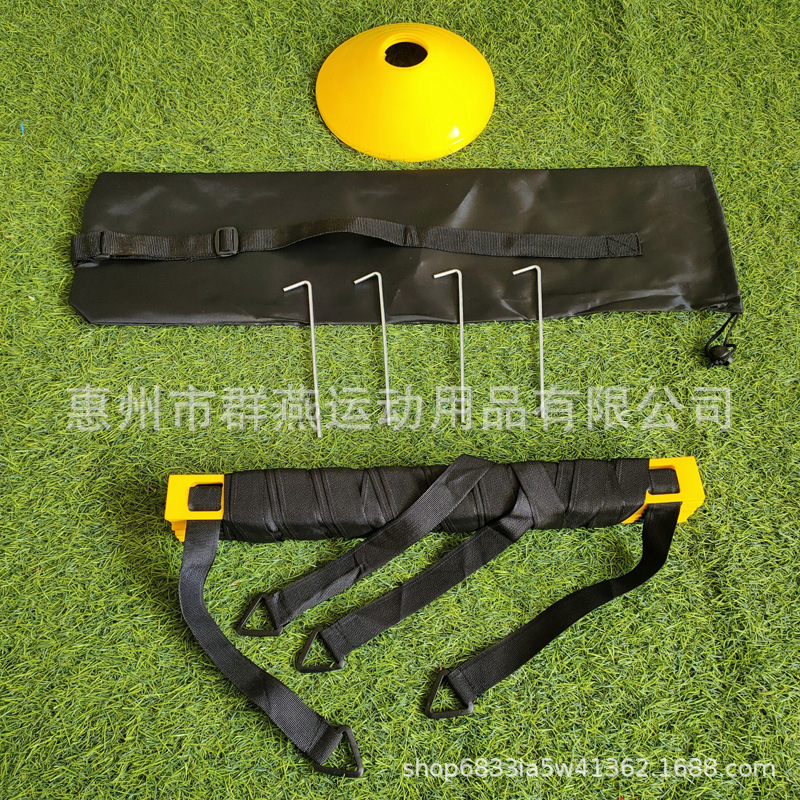 Picture of Agile Ladder Set Rope Ladder Jumping Lattice Ladder Speed Ladder Logo Dish Resistance Umbrella Set Factory Football Training Agile Ladder
