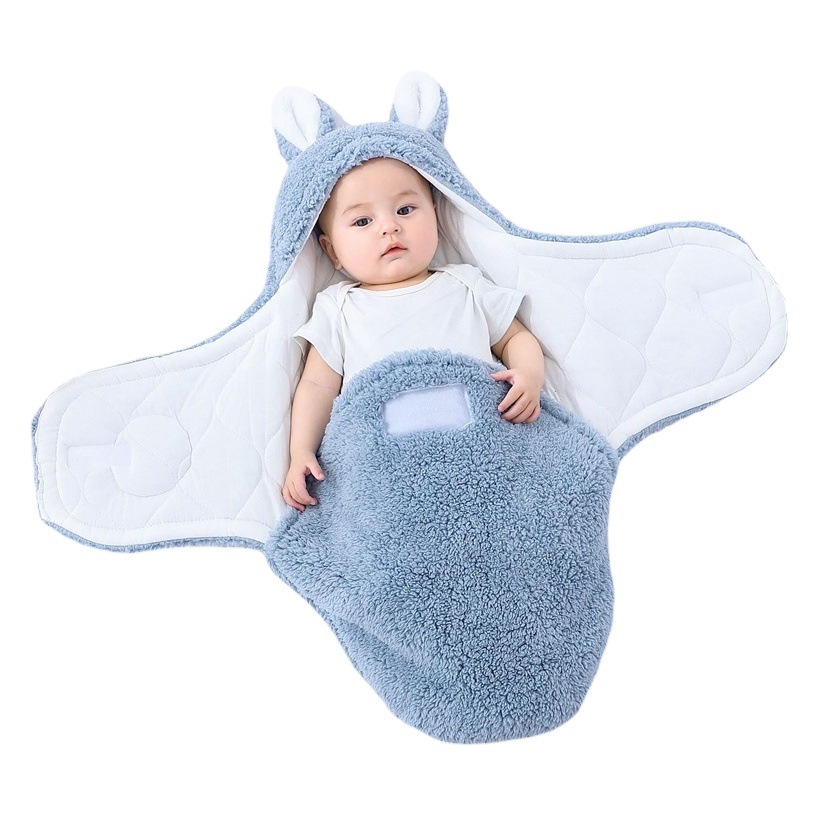 Crib Bag Autumn and Winter Season Newborn Baby Anti-Scare Newborn Sleeping Bag Kick Embrace Swaddle Quilt