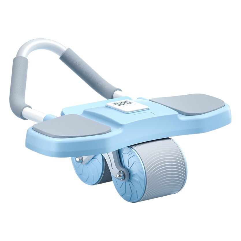 Timing elbow support automatic rebound abdominal wheel roll abdominal muscle wheel flat support home fitness slimming belly fat burning