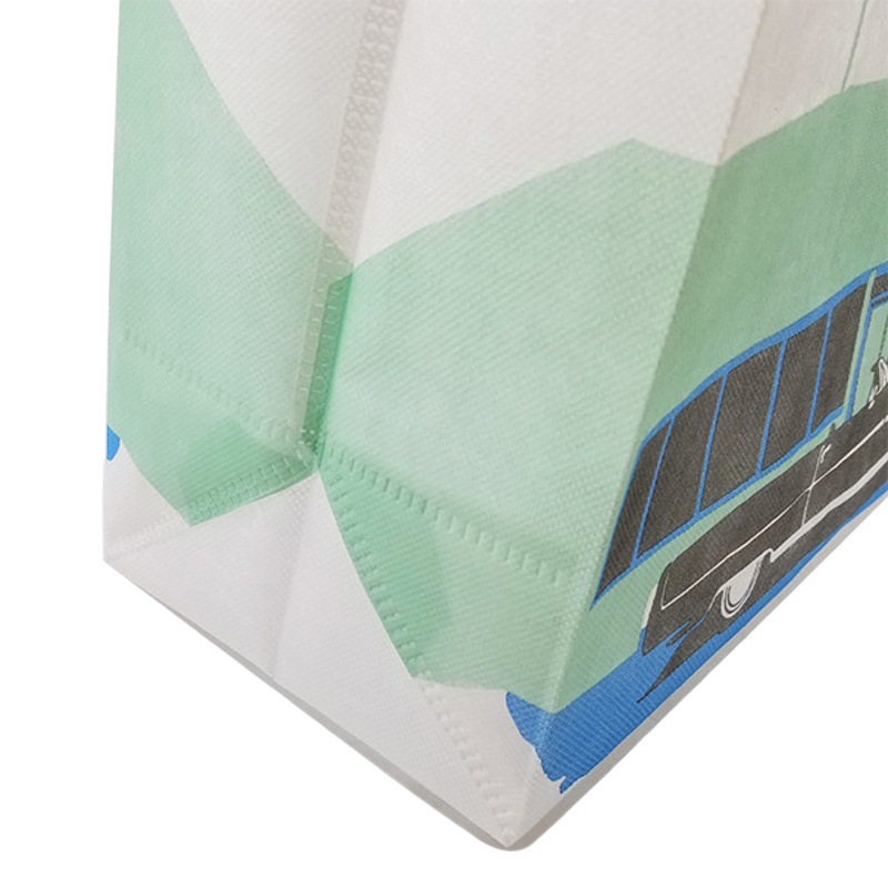 Export Polylactic Acid Pla Corn Fiber Non-Woven Handbag Pla Biodegradable Recycled Non-Woven Bag Customization