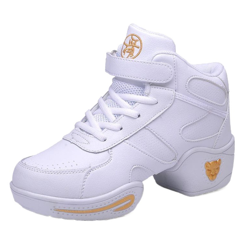 White autumn new women's soft bottom height increasing women's black modern jazz dance shoes square dance shoes dancing shoes