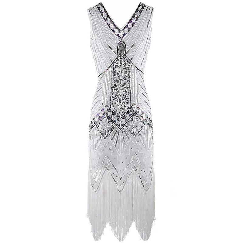 Picture of Gatsby Evening Dress Banquet Dress Tassel 1920 Vintage Sequins dress Amazon plus size Women's Dresses