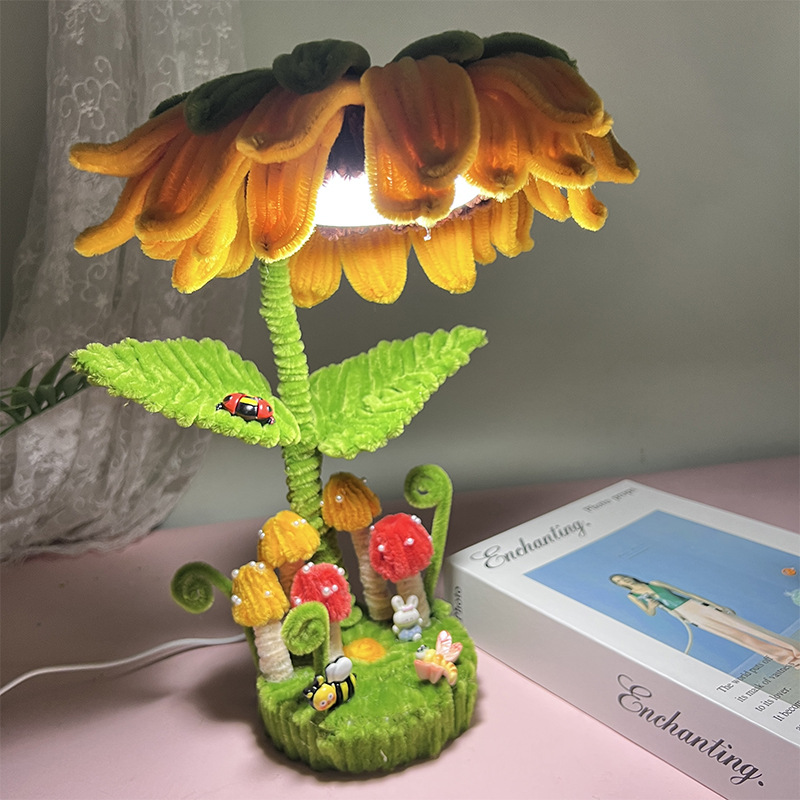 Creative handmade DIY twist stick making material bag set sunflower table lamp teacher gift toy ornament