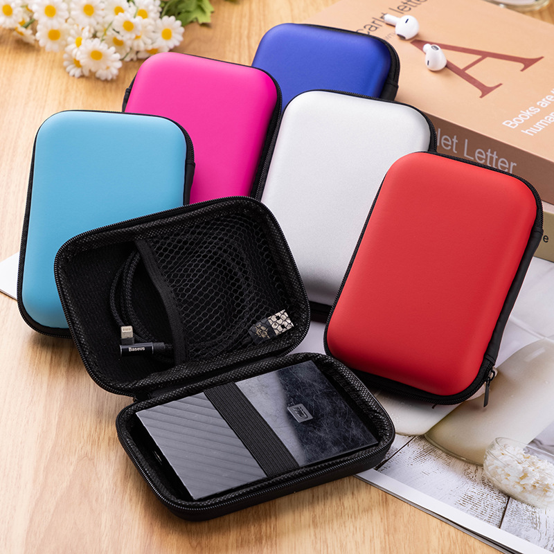 2.5inch Hard Drive Cosmetics Bag Mobile Power Data Cable Headphone Eva Cosmetics Bag Uno Card Storage Box